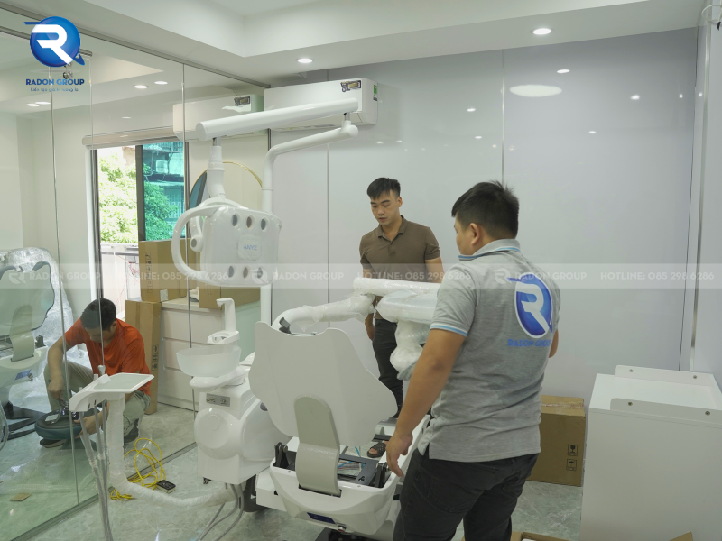 Hoàn thiện lắp đặt dự án Ghế nha ANYE-215C2