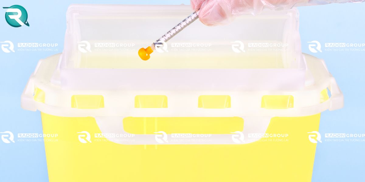hộp hủy kim tiêm an toàn