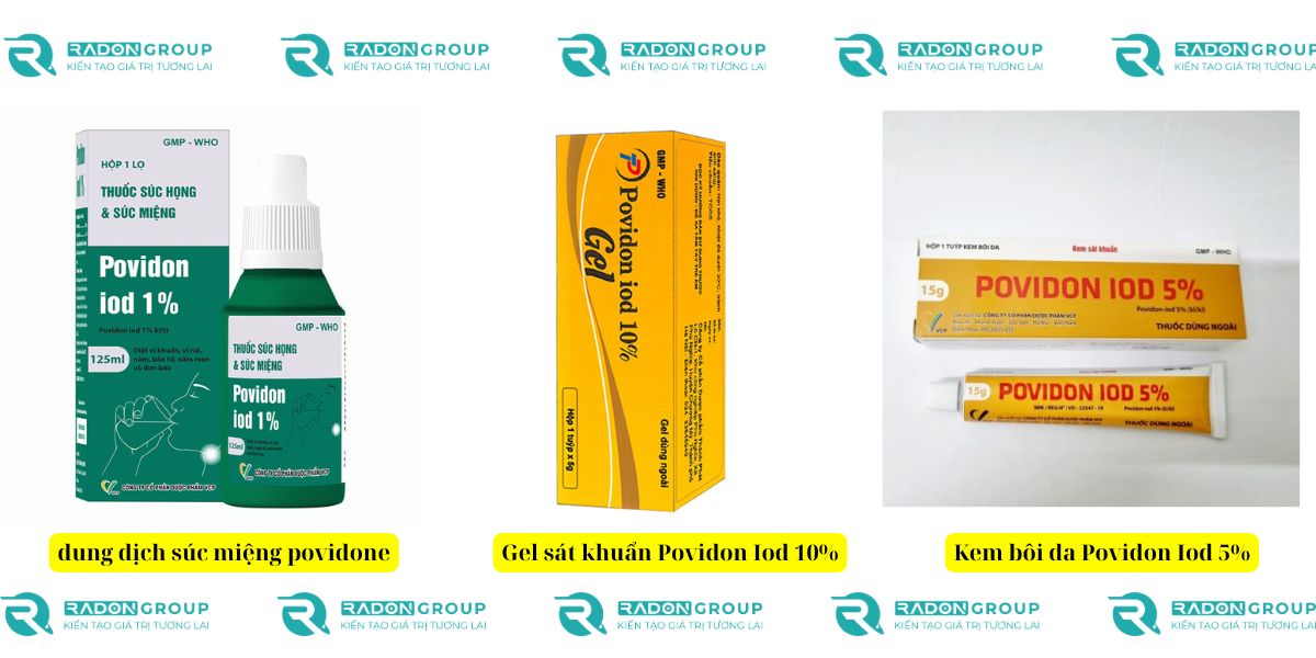 Các sản phẩm povidone