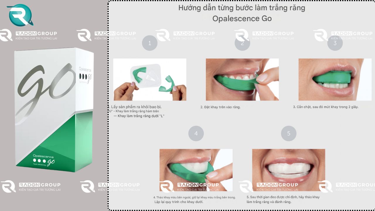 Cách dùng Opalescence Go tại nhà