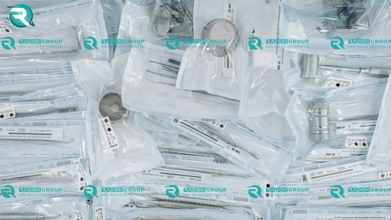 Dụng cụ được đóng gói riêng cho mỗi bệnh nhân