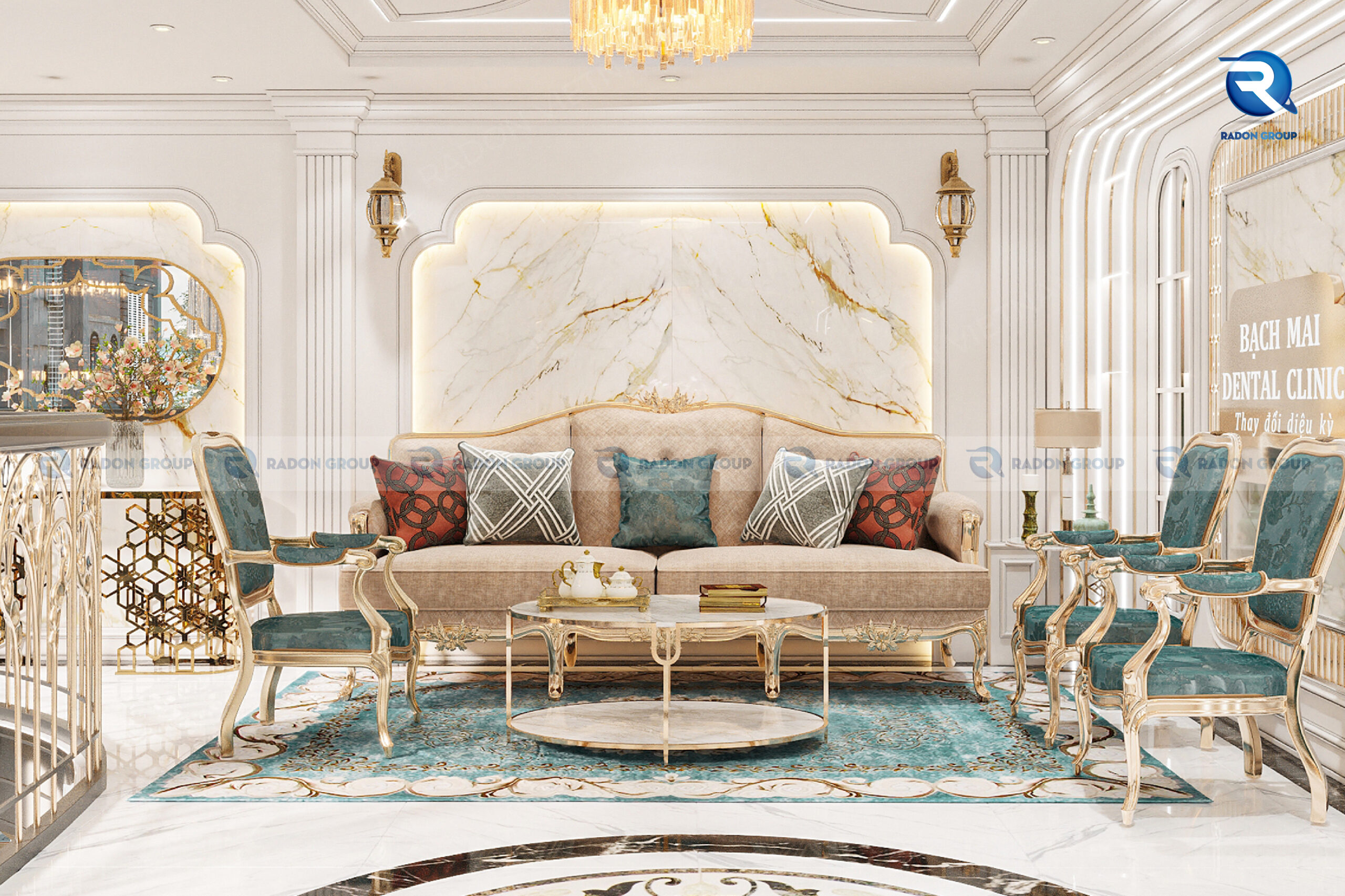 thiet-ke-nha-khoa-phong-cach-tan-co-dien